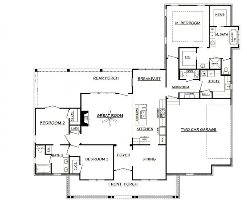 The Arizona first floor rendering