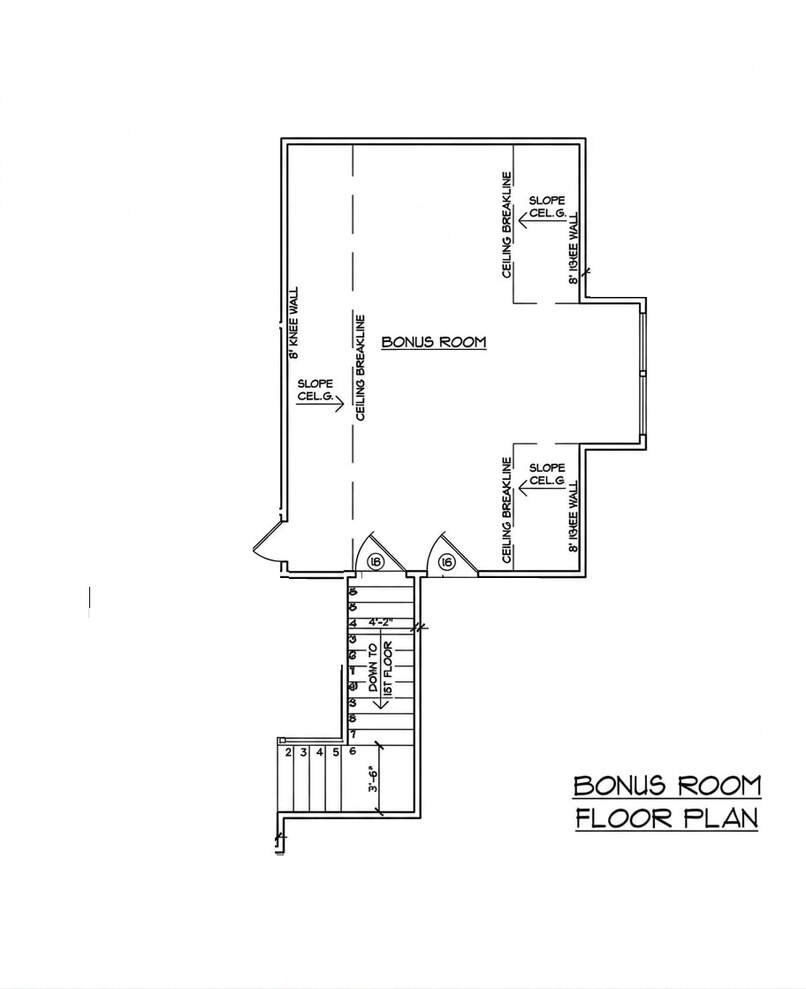 The Virginia bonus room rendering